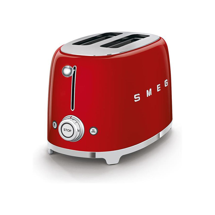 Smeg 50's Style Retro 2 Slice Toaster - Glossy Red (Photo: 3)